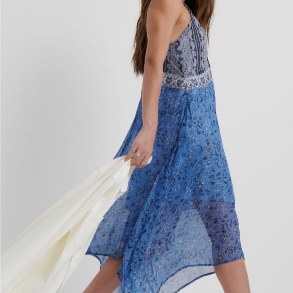Layla Scarf Print Dress -Boho